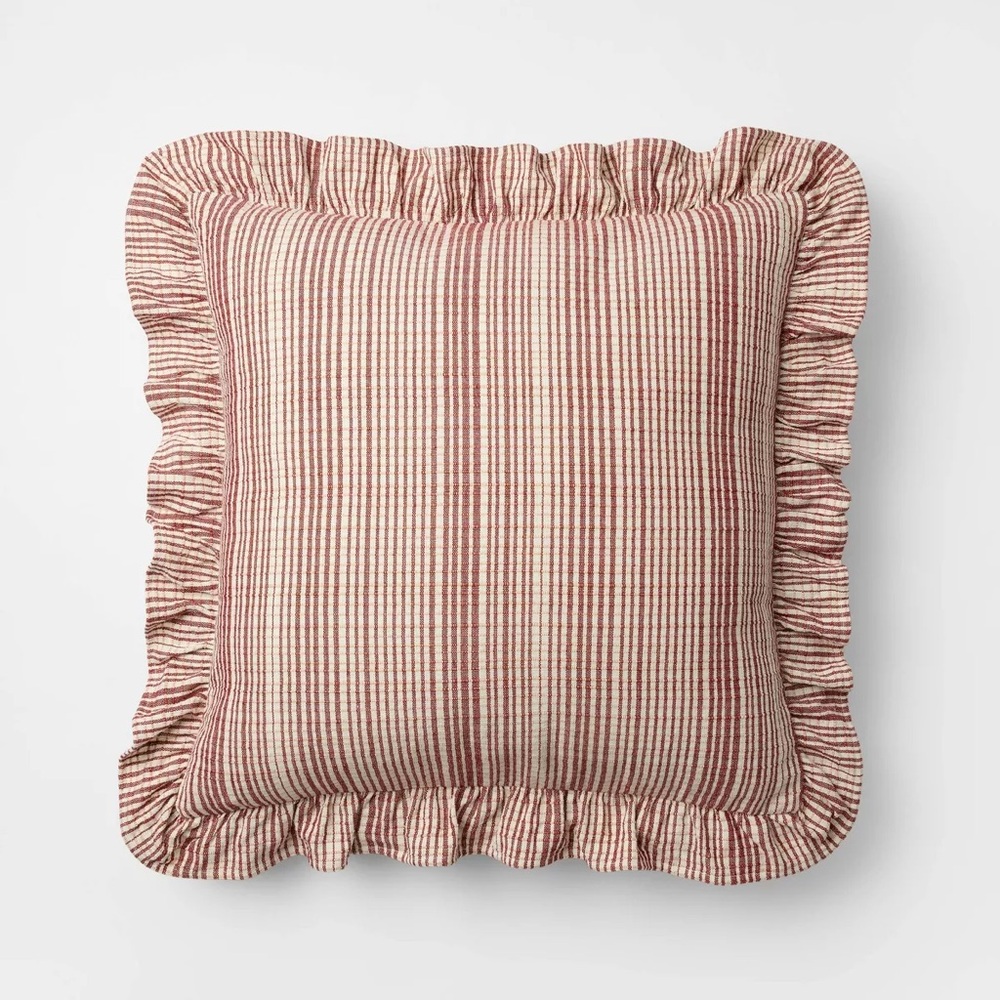 20"x20" Dark Green with Red Bow Pillow
- Threshold™ designed with Studio McGee